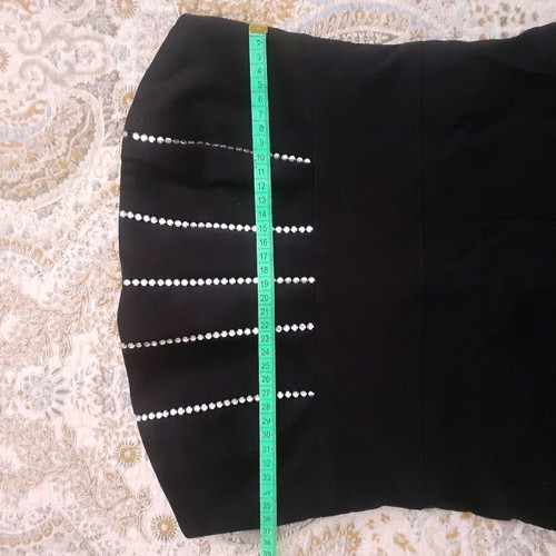 Women's fabric strapless dress size S like new, black