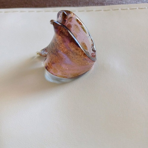 Murano ring new made of Italian glass