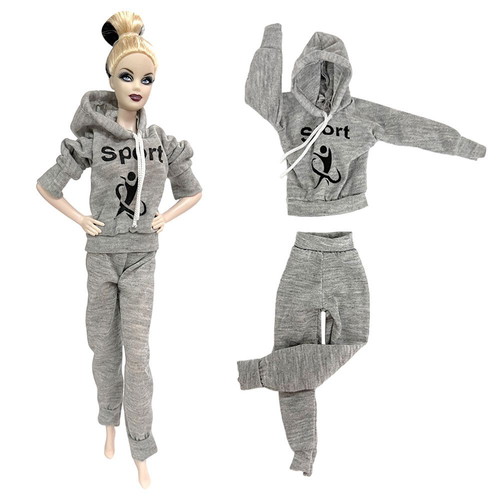 Doll Tracksuit Street Look 7132G new, gray for 29cm dolls