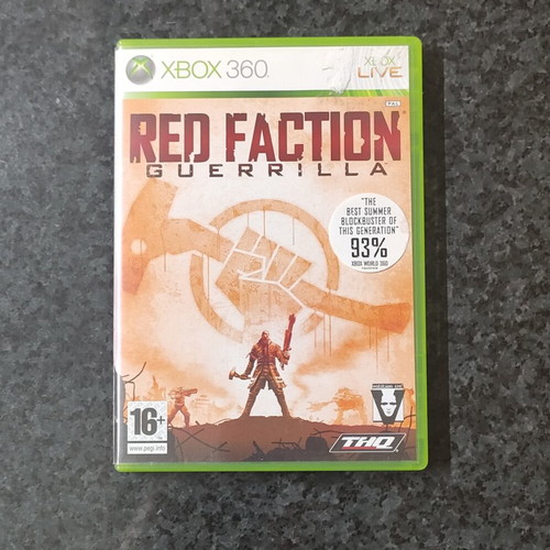 Red Faction Guerrilla Xbox 360 game with manual