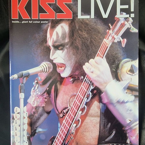 KISS Live! Book like new with poster