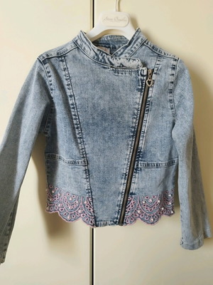 Cremix kids denim jacket like new, size 128, blue
