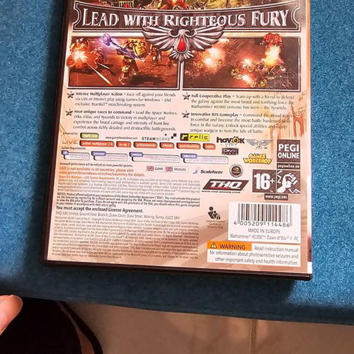 Warhammer Dawn of War II PC hard copy
