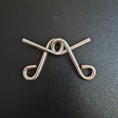 Metal Logic Puzzle Game Brain Teaser like new