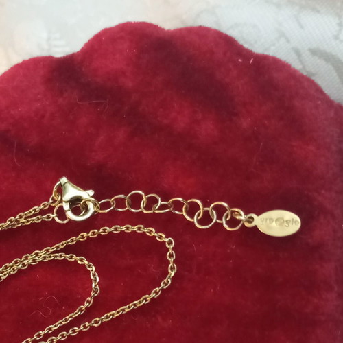 Silver 925 Evil Eye Necklace gold plated with enamel like new