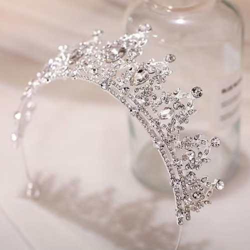 Bridal tiara with crystal rhinestones, new