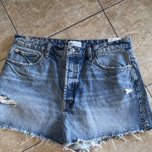 Zara denim shorts new, size XXXL 46 18, blue