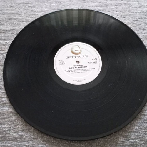 Aerosmith Done With Mirrors LP album like new, rock