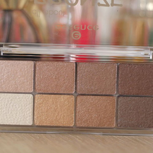 Essence All About Bronze eyeshadow palette, shimmer metallic