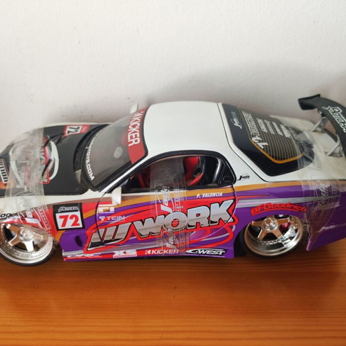 Mazda RX-7 Diecast Model 1:18 Scale Jada Toys Import Racer, like new