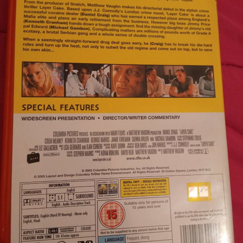 Layer Cake DVD like new, adventure drama, subbed