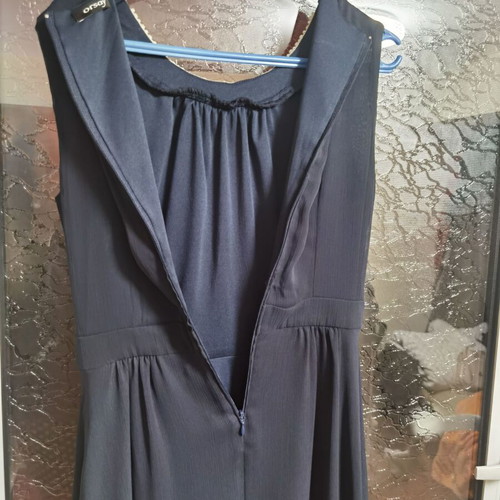 Orsay dark blue dress like new with pearls, formal for young girl