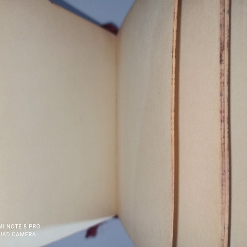 Wooden vintage notebook handmade from pine