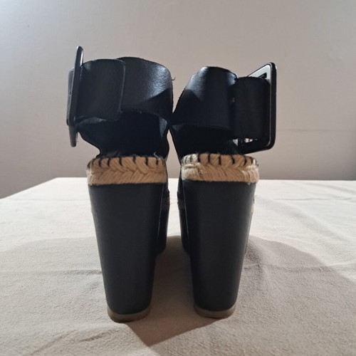 Paloma Barceló Palomitas leather platform sandals size 37 like new