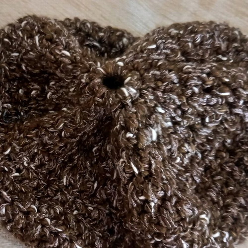 Knitted French beret new, handmade size M