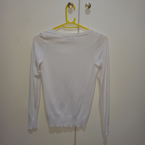 Bershka white cardigan like new, size XS