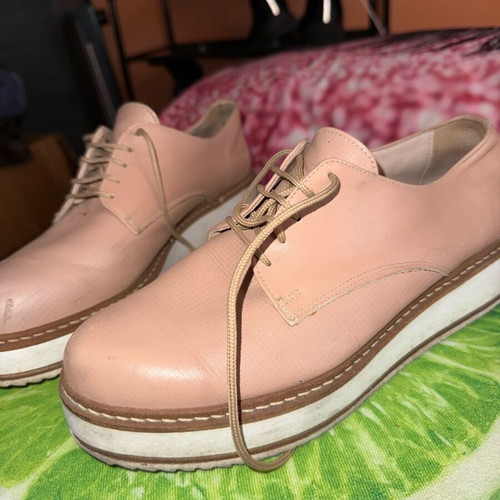 Tsakiris Mallas Nude Sneakers Size 39 like new with platform