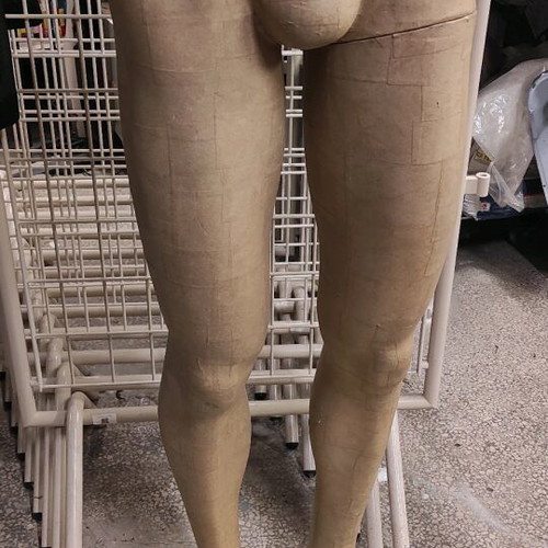 Male Display Legs like new, height 1.1m, craft paper surface