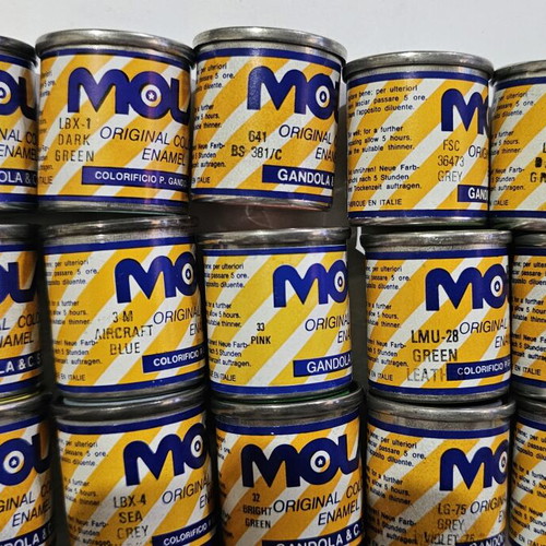Molak Vintage Original Colour Enamel Paints set of 6 like new