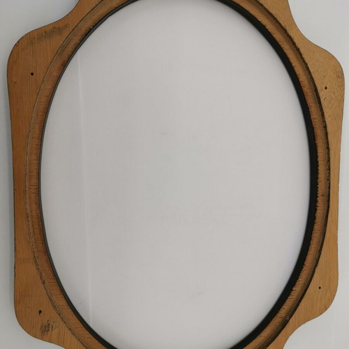 Oval wooden frame used, 1960 era