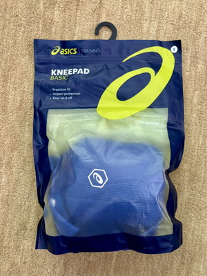 Asics Basic Knee Pad used, size S, blue