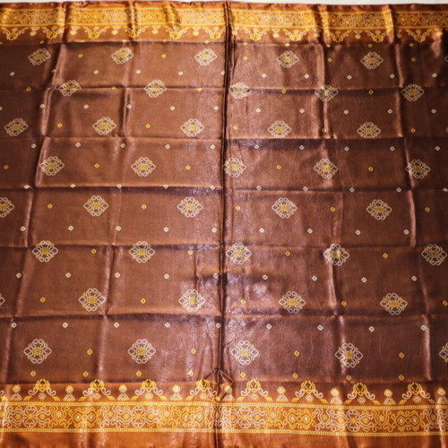 Silk Scarf 100% Original Brown Pareo 1.80x1.10m