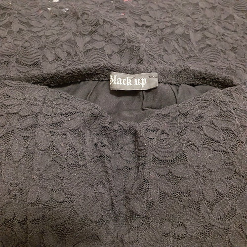 Black lace strapless dress size S like new