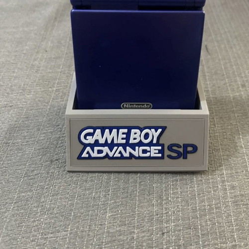 Game Boy Advance SP stand, 3D printed