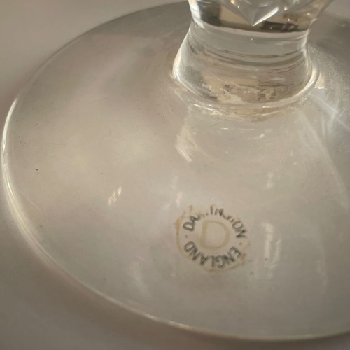 Dartington Crystal Fortuna heavy crystal bowl with foot