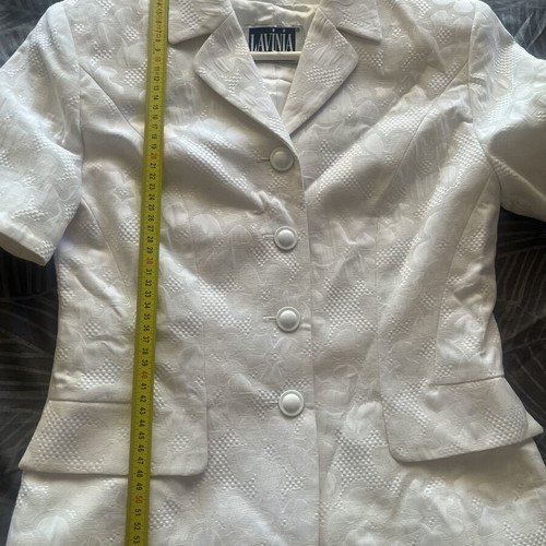 Vintage 90s Daphne Valente Lavinia white suit set like new
