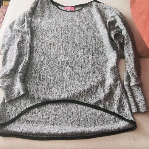 Long Sleeve Top used, size S, gray
