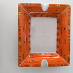Ceramic ashtray orange like new