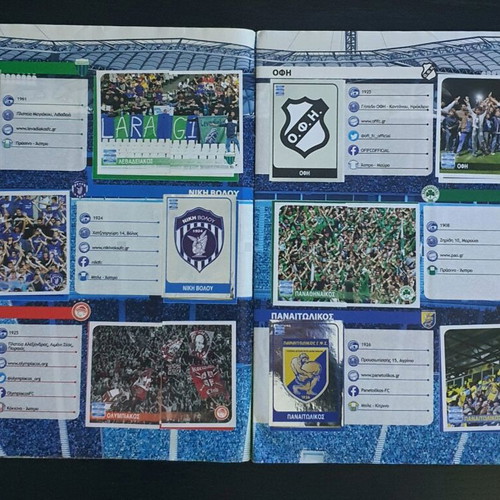 Panini Super League 2014-2015 Album used, 100% complete