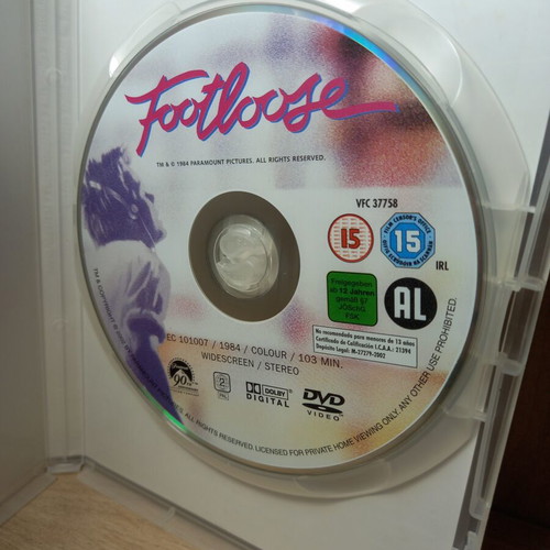 Footloose DVD with Greek subtitles