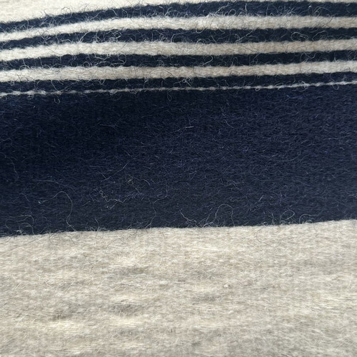 Vintage Handmade Wool Striped Rug 153x183cm used