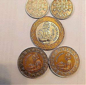 Πορτογαλία 5 νομίσματα 1976-91