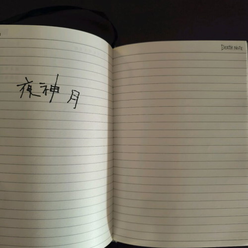 Death Note notebook used for cosplay from the anime