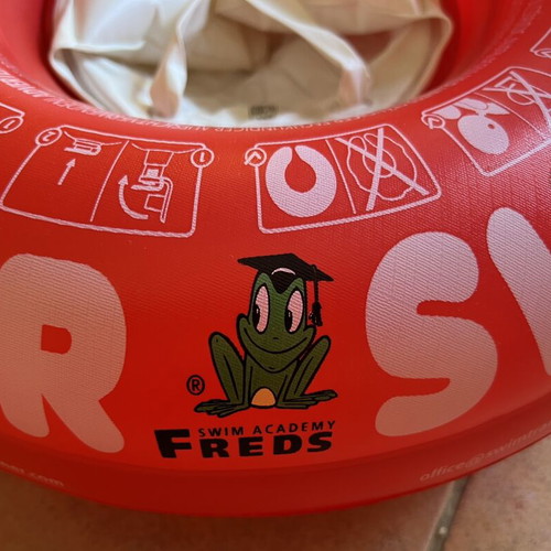 Freds Swim Academy Swimtrainer baby float red for 6 months to 4 years