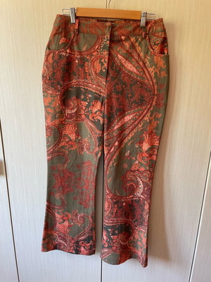 Vassia Kostara παντελόνι πολύχρωμο, καινούργιο, μέγεθος L