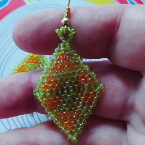 Handmade beaded earrings new