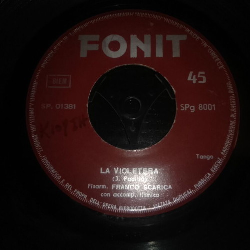 Franco Scarcia La Violetera - La Paloma vinyl used, Latin