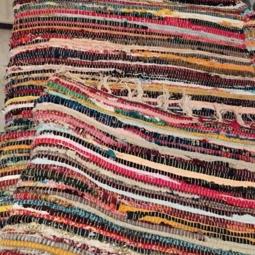 Rag rugs new, two pieces approx. 1.20x2 m each
