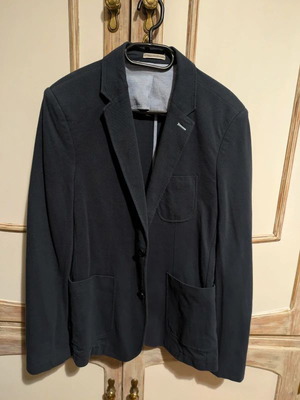 Pull and Bear dark blue jacket used slim fit