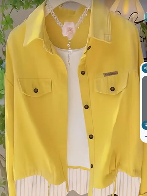 Women's lightweight jacket new, Shein, metal buttons, decorative trim