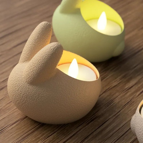 Easter Bunny tealight holder new