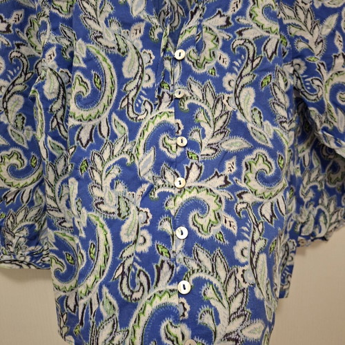 Zara blouse new, size XS, white and blue