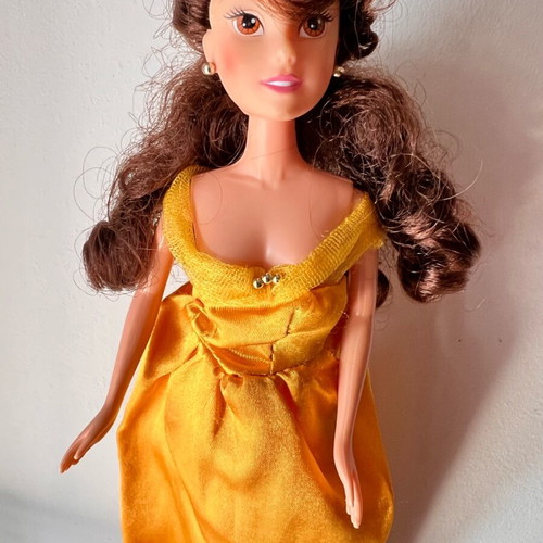 disney princess yellow dress brown hair Posh Peanut Girl's Disney Belle Tulle Dress in Yellow, 10Y-12Y, Viscose from Bamboo