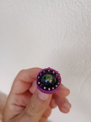 Spooky Spot Rolling Eye Ring used