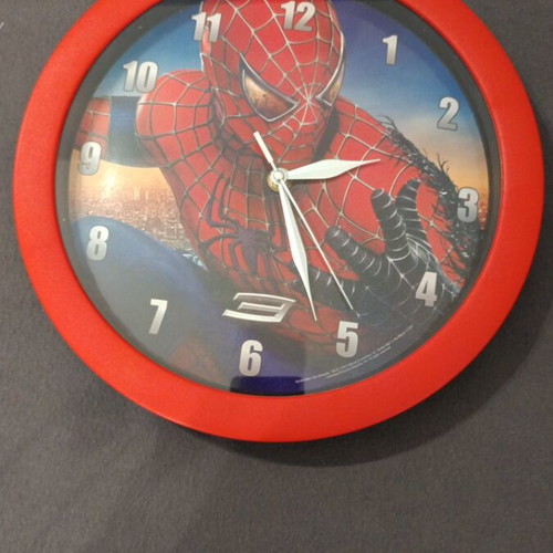 Spiderman wall clock new, analog