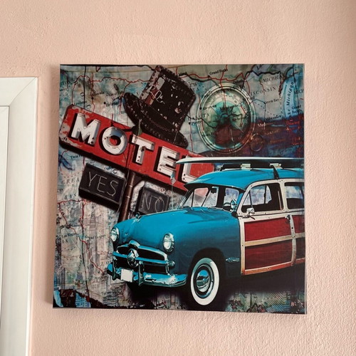 Decorative canvas print used 40x40cm